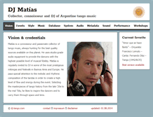 Tablet Screenshot of dj-tango.com